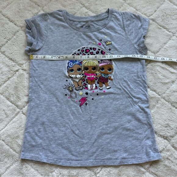 L.O.L. Surprise | Girls Gray Short Sleeve Graphic T-Shirt | Size Extra Large - Picture 6 of 7